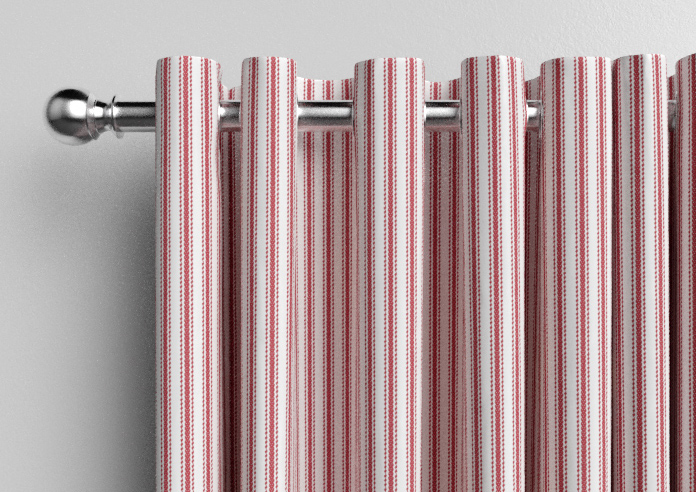 Lace Stripes, Rouge - Made to Measure Curtains - Image 12